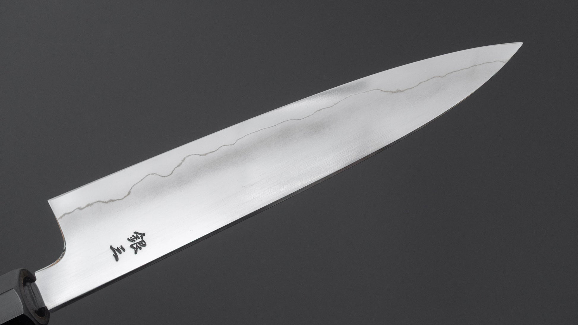 Tetsujin Silver #3 Ukiba Petty 165mm Taihei Makassar Ebony Handle