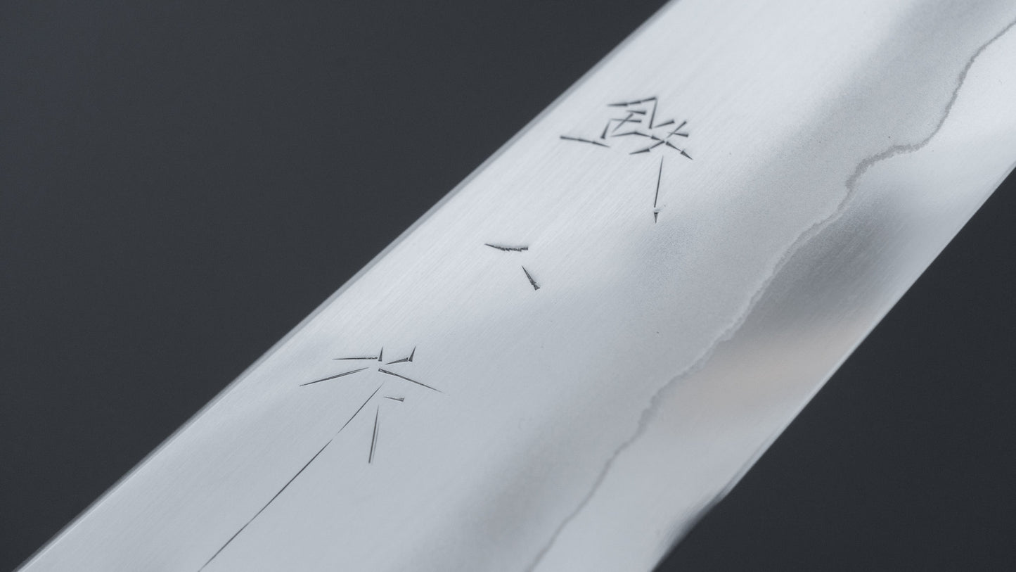 Tetsujin Silver #3 Ukiba Petty 165mm Taihei Makassar Ebony Handle