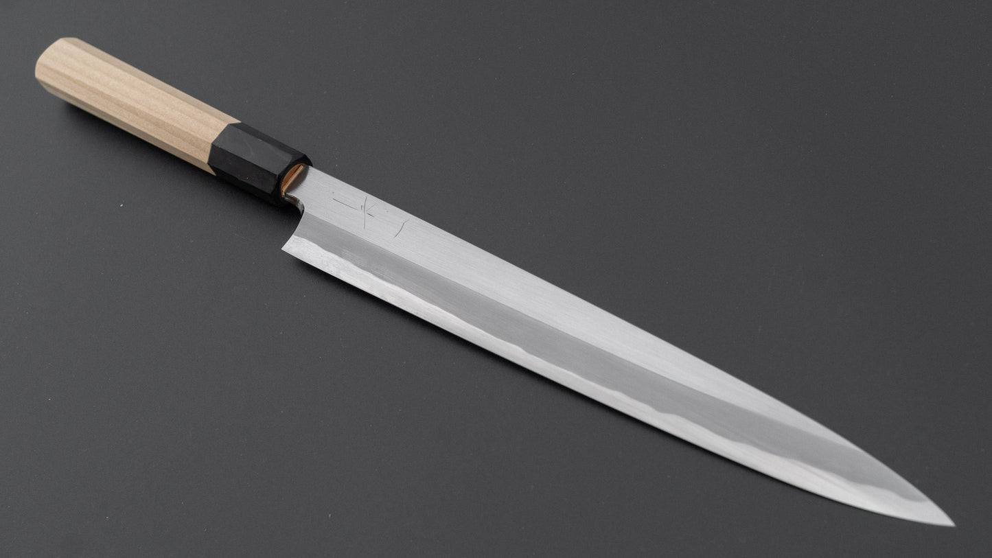 Hitohira Togashi White #1 Tachi Yanagiba 240mm Ho Wood Handle (Saya)