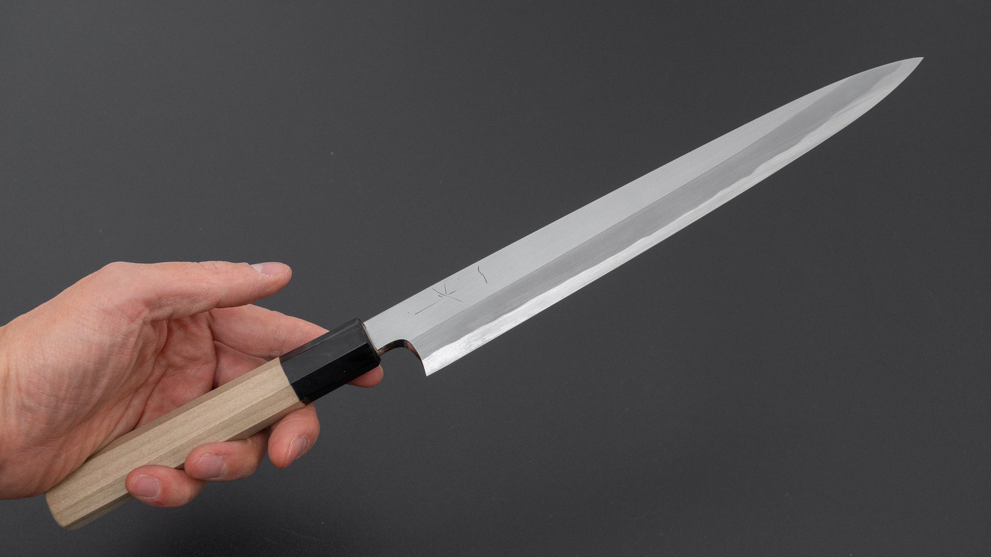 Hitohira Togashi White #1 Tachi Yanagiba 240mm Ho Wood Handle (Saya)