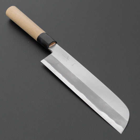 Hitohira Togashi White #2 Kamagata Usuba 210mm Ho Wood Handle (D-Shape/ Saya)