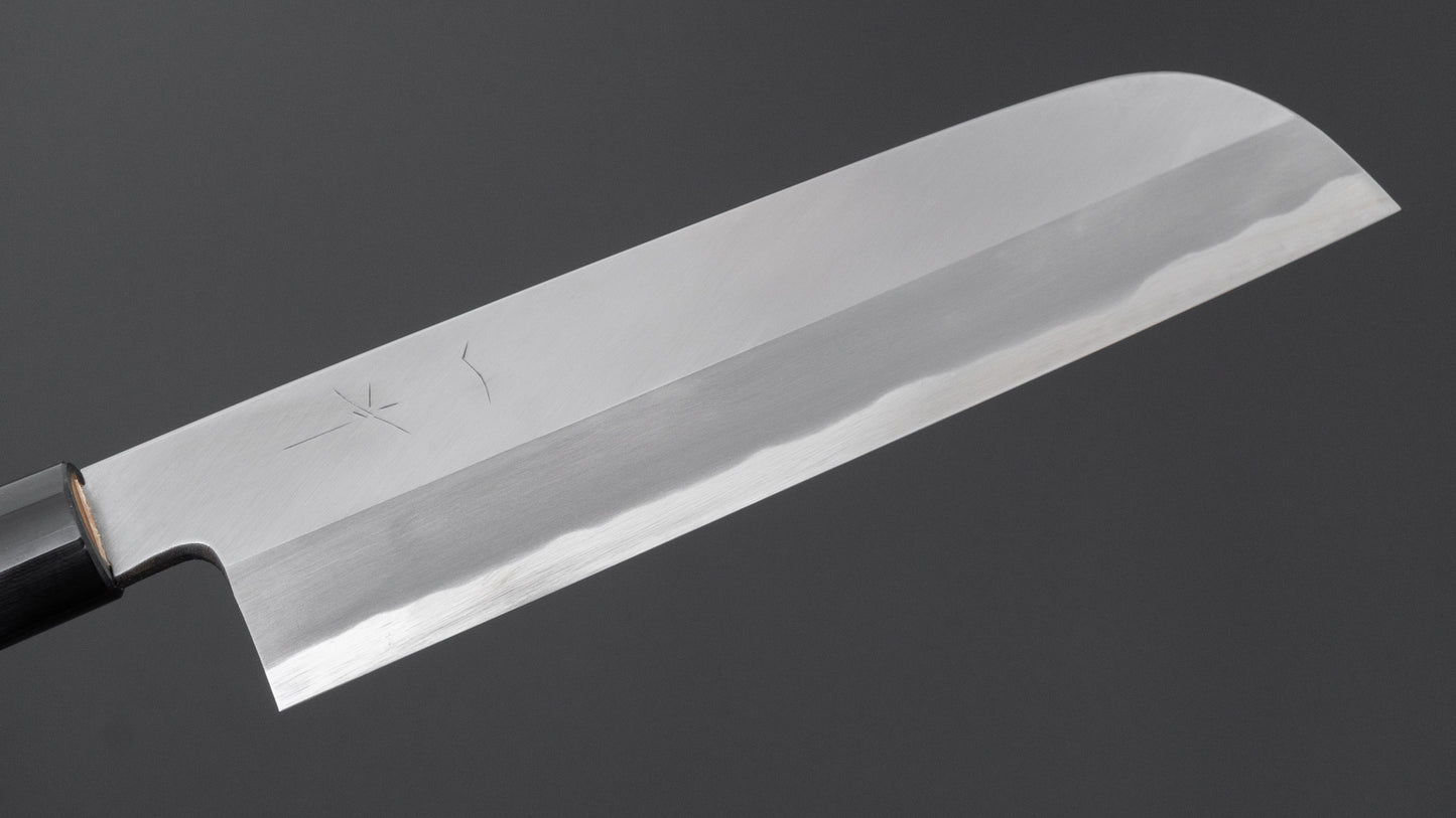 Hitohira Togashi White #2 Kamagata Usuba 210mm Ho Wood Handle (D-Shape/ Saya)