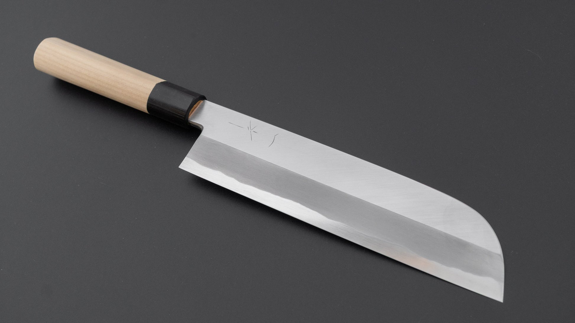 Hitohira Togashi White #2 Kamagata Usuba 225mm Ho Wood Handle (D-Shape/ Saya)
