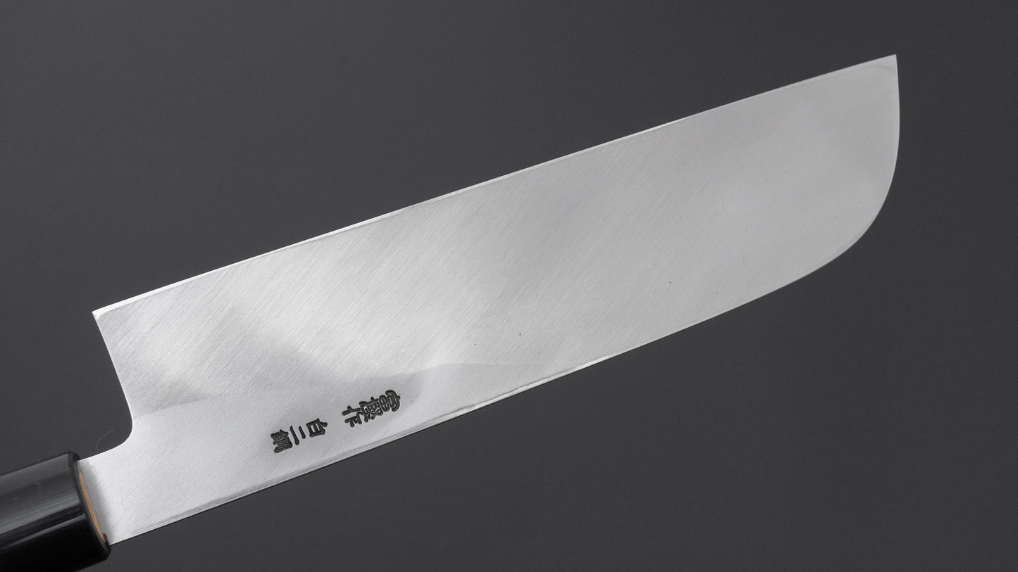 Hitohira Togashi White #2 Kamagata Usuba 225mm Ho Wood Handle (D-Shape/ Saya)