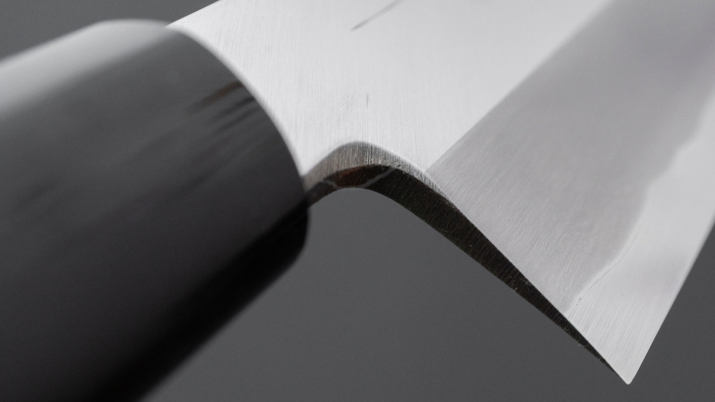 Hitohira Togashi White #2 Kamagata Usuba 225mm Ho Wood Handle (D-Shape/ Saya)
