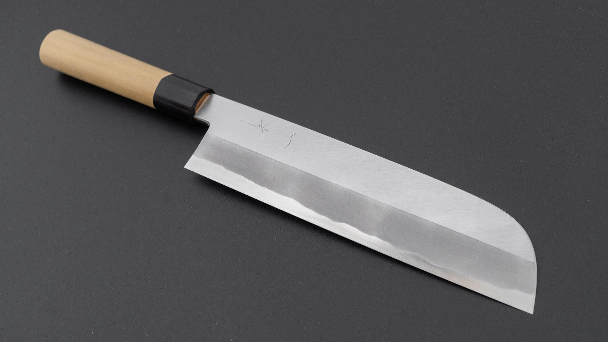 Hitohira Togashi White #2 Kamagata Usuba 240mm Ho Wood Handle (D-Shape/ Saya)