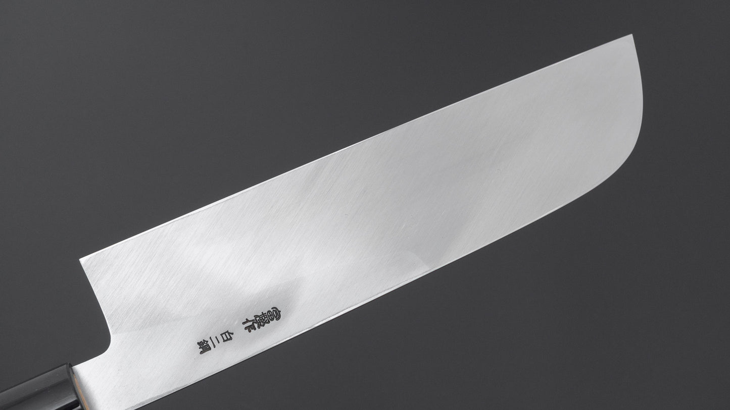 Hitohira Togashi White #2 Kamagata Usuba 240mm Ho Wood Handle (D-Shape/ Saya)