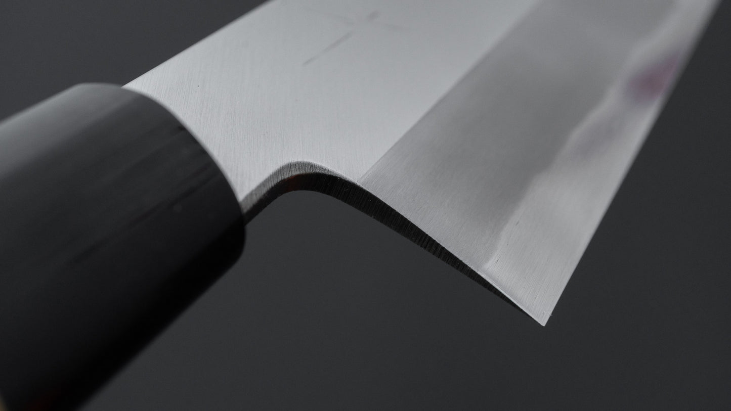 Hitohira Togashi White #2 Kamagata Usuba 240mm Ho Wood Handle (D-Shape/ Saya)