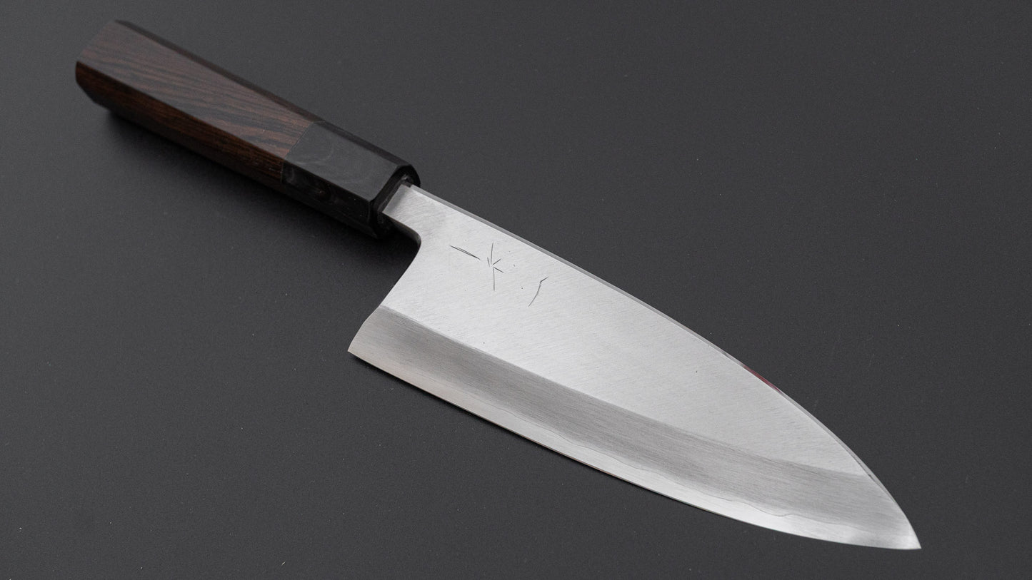 Hitohira Nakagawa Rikichi Silver #3 Deba 150mm Ebony Handle (Saya)