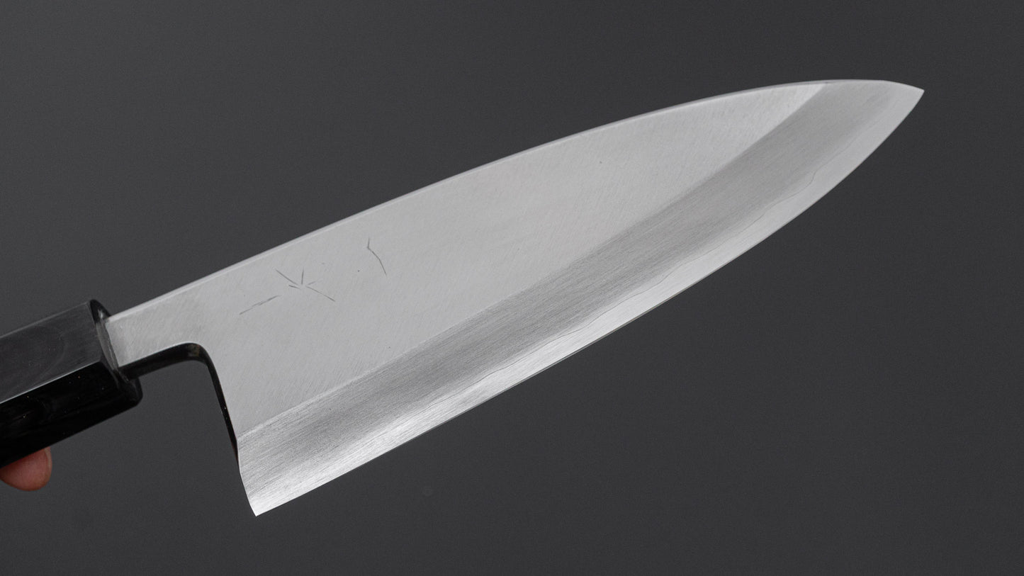 Hitohira Nakagawa Rikichi Silver #3 Deba 150mm Ebony Handle (Saya)