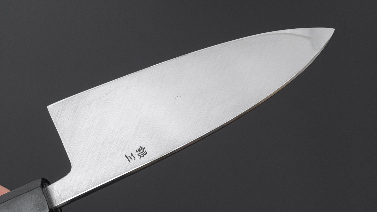 Hitohira Nakagawa Rikichi Silver #3 Deba 150mm Ebony Handle (Saya)