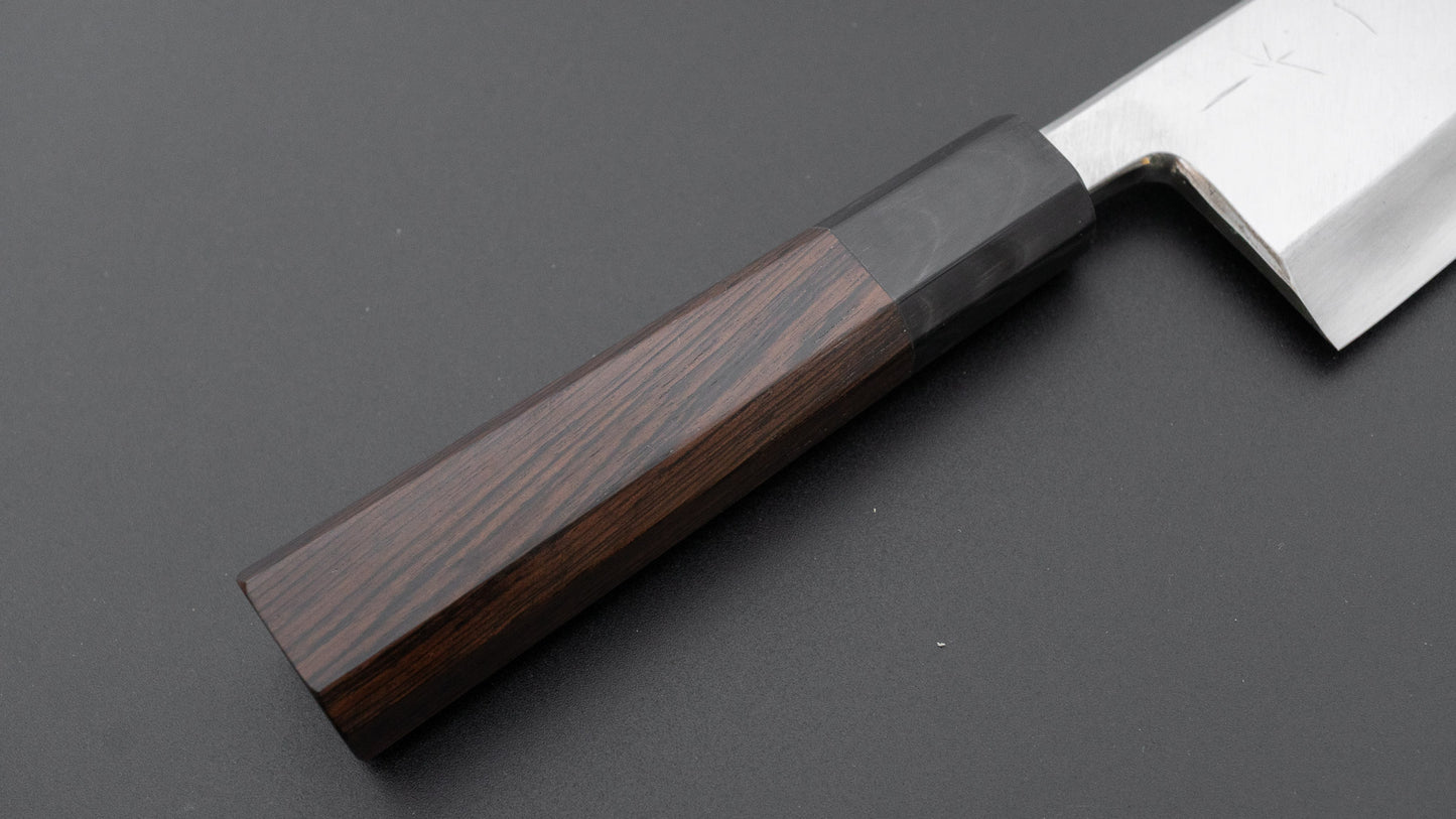 Hitohira Nakagawa Rikichi Silver #3 Deba 150mm Ebony Handle (Saya)
