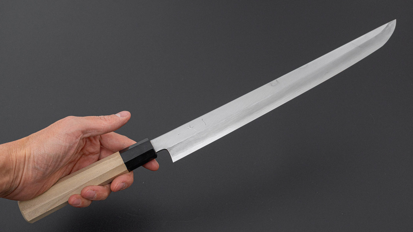 Hitohira Nakagawa Mosuke Silver #3 Sakimaru Takobiki 300mm Ho Wood Handle (Saya)