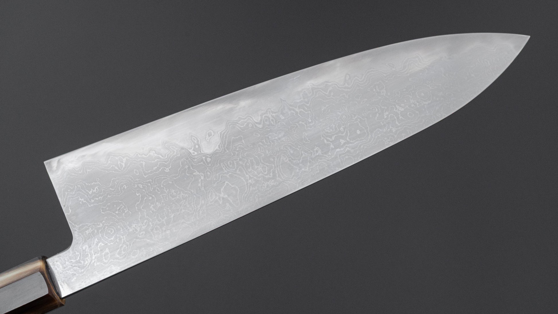 Hitohira Tokuuchi Tanaka Atsushi White #1 Damascus Gyuto 240mm Cocobolo Handle