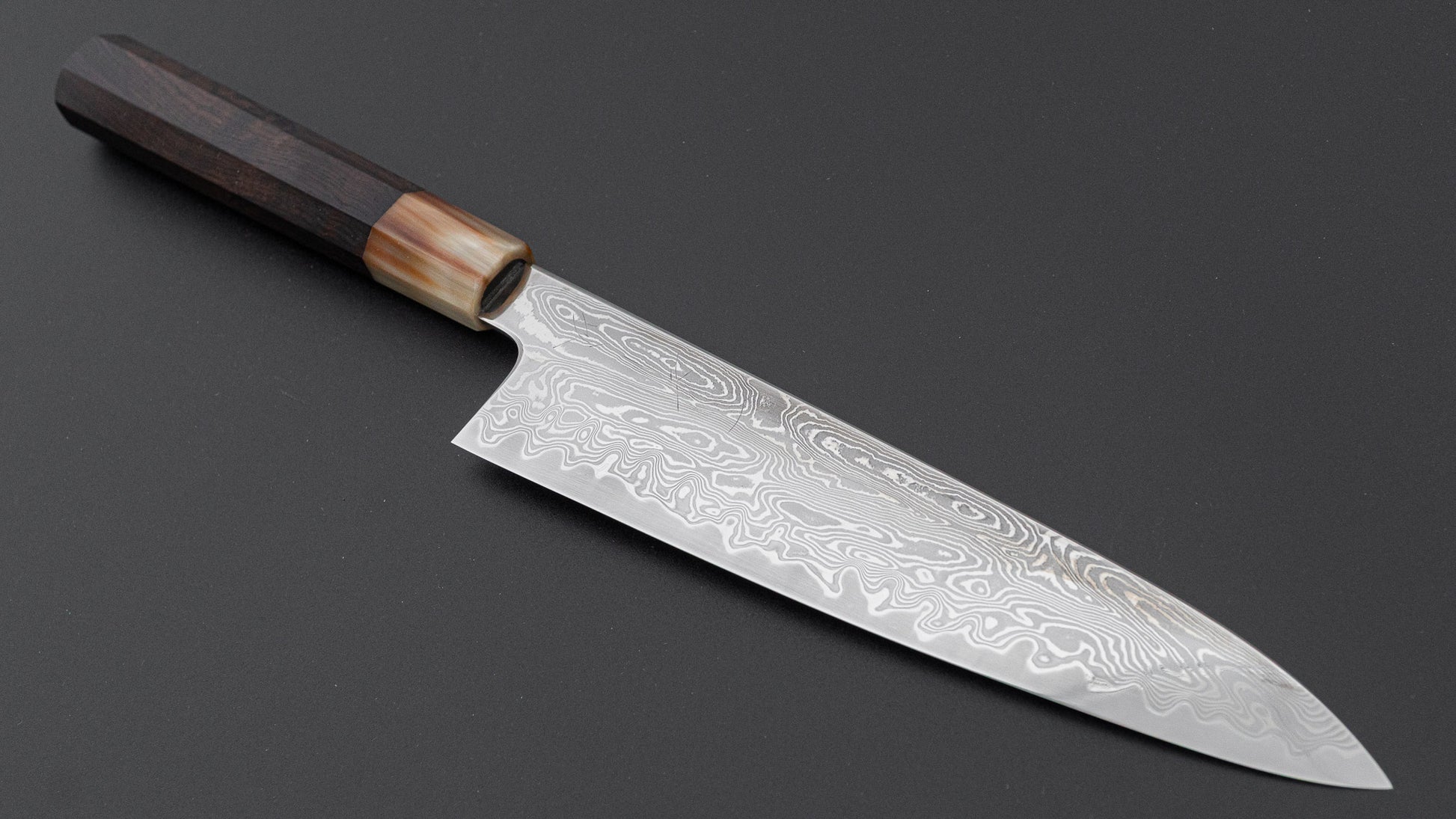 Hitohira Nakagawa Izo SG STRIX Gyuto 210mm Ebony Handle