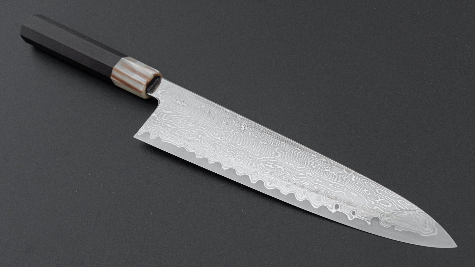 Hitohira Nakagawa Izo SG STRIX Gyuto 240mm Ebony Handle