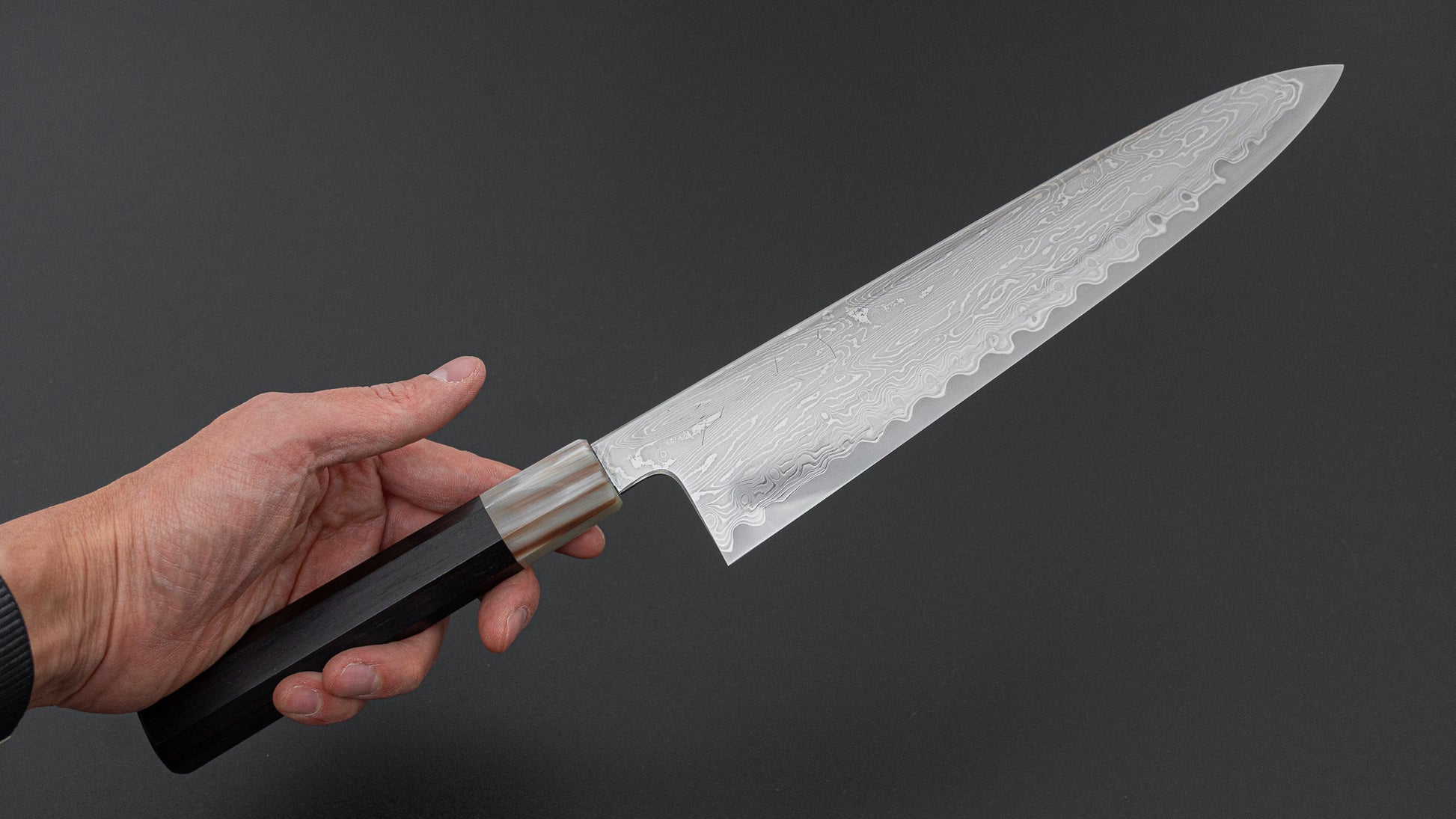 Hitohira Nakagawa Izo SG STRIX Gyuto 240mm Ebony Handle