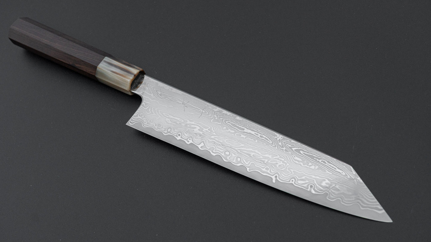 Hitohira Nakagawa Izo SG STRIX Kiritsuke Gyuto 210mm Ebony Handle