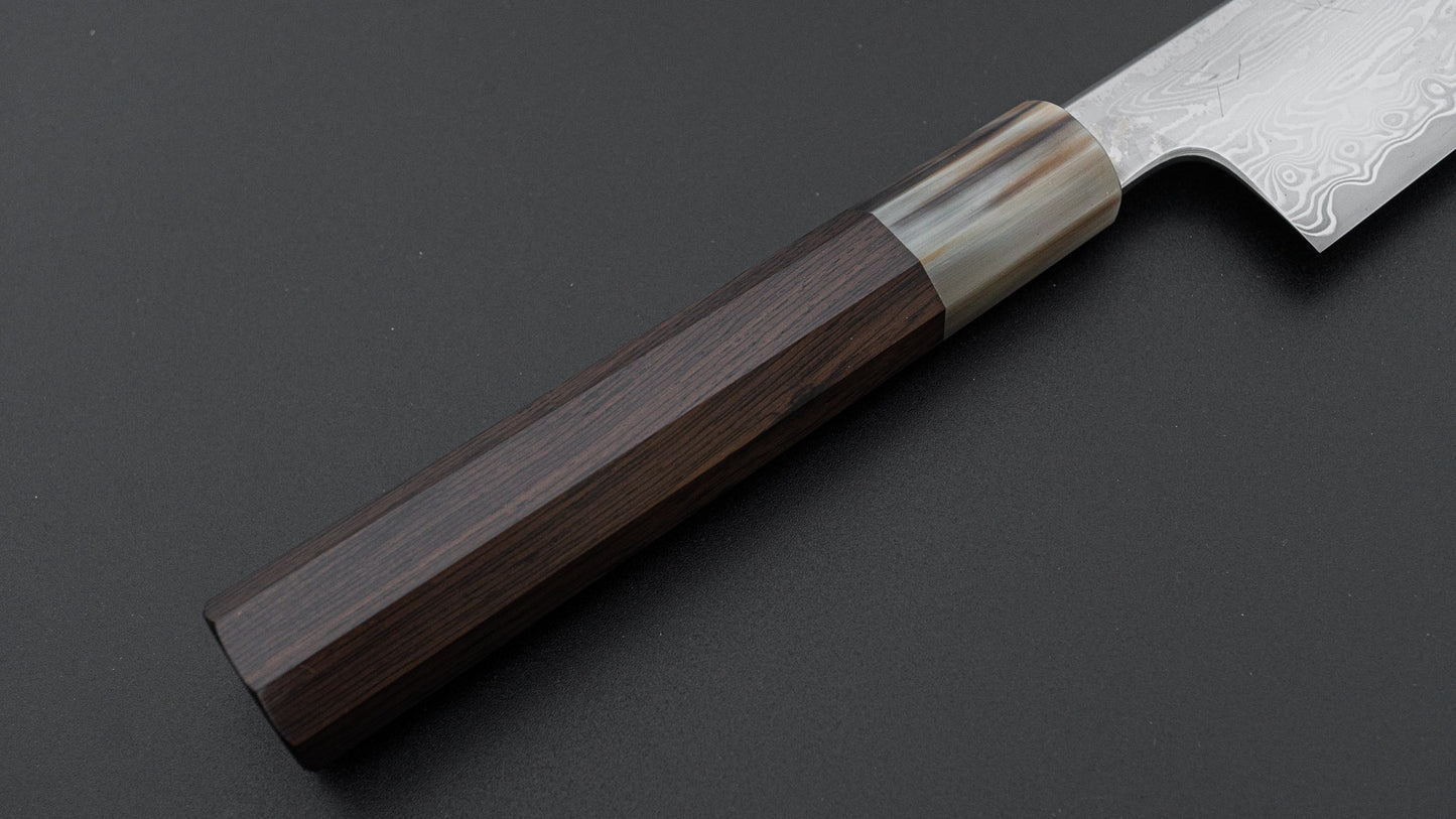 Hitohira Nakagawa Izo SG STRIX Kiritsuke Gyuto 210mm Ebony Handle