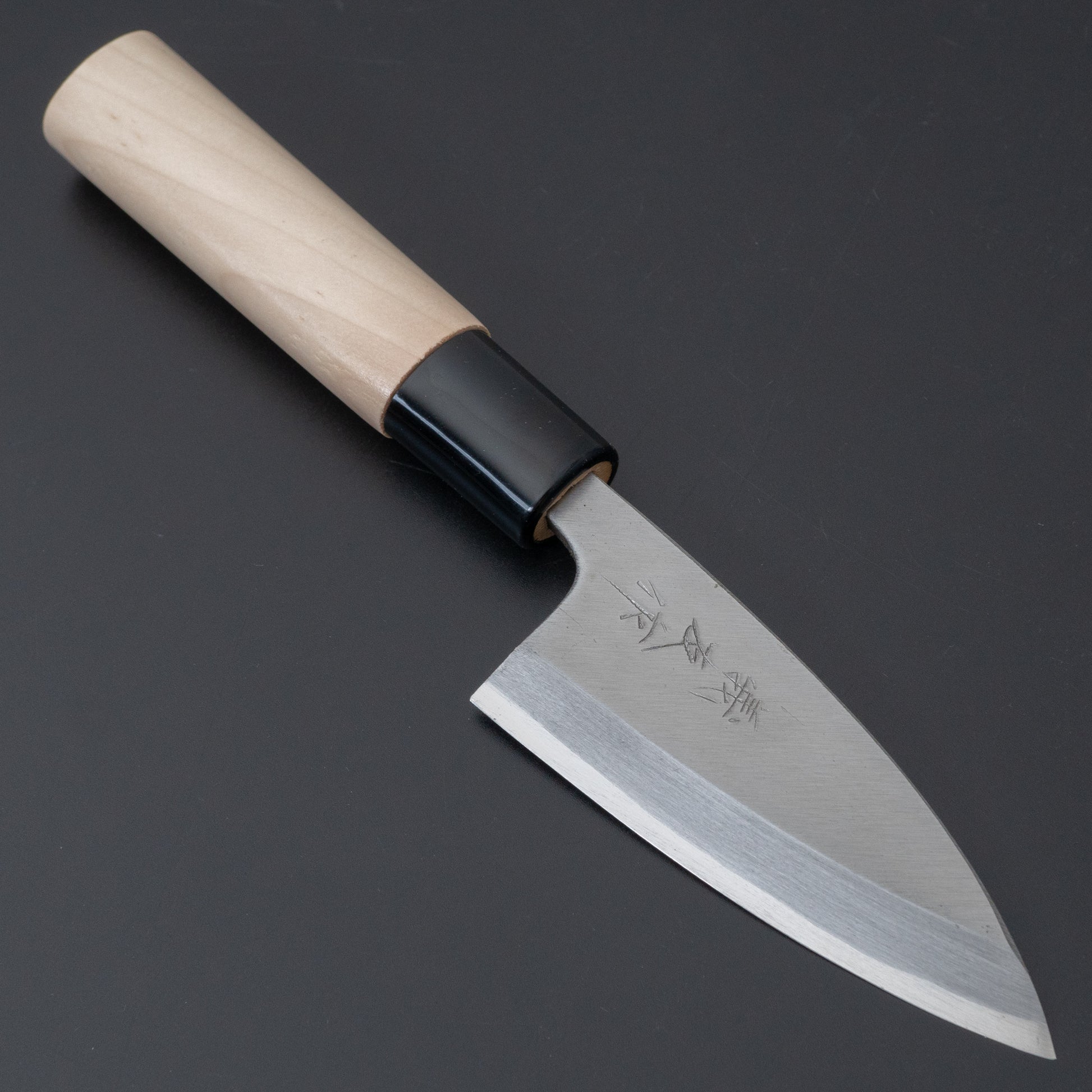 Morihei Yoshitomo Deba 90mm Poplar Handle - HITOHIRA