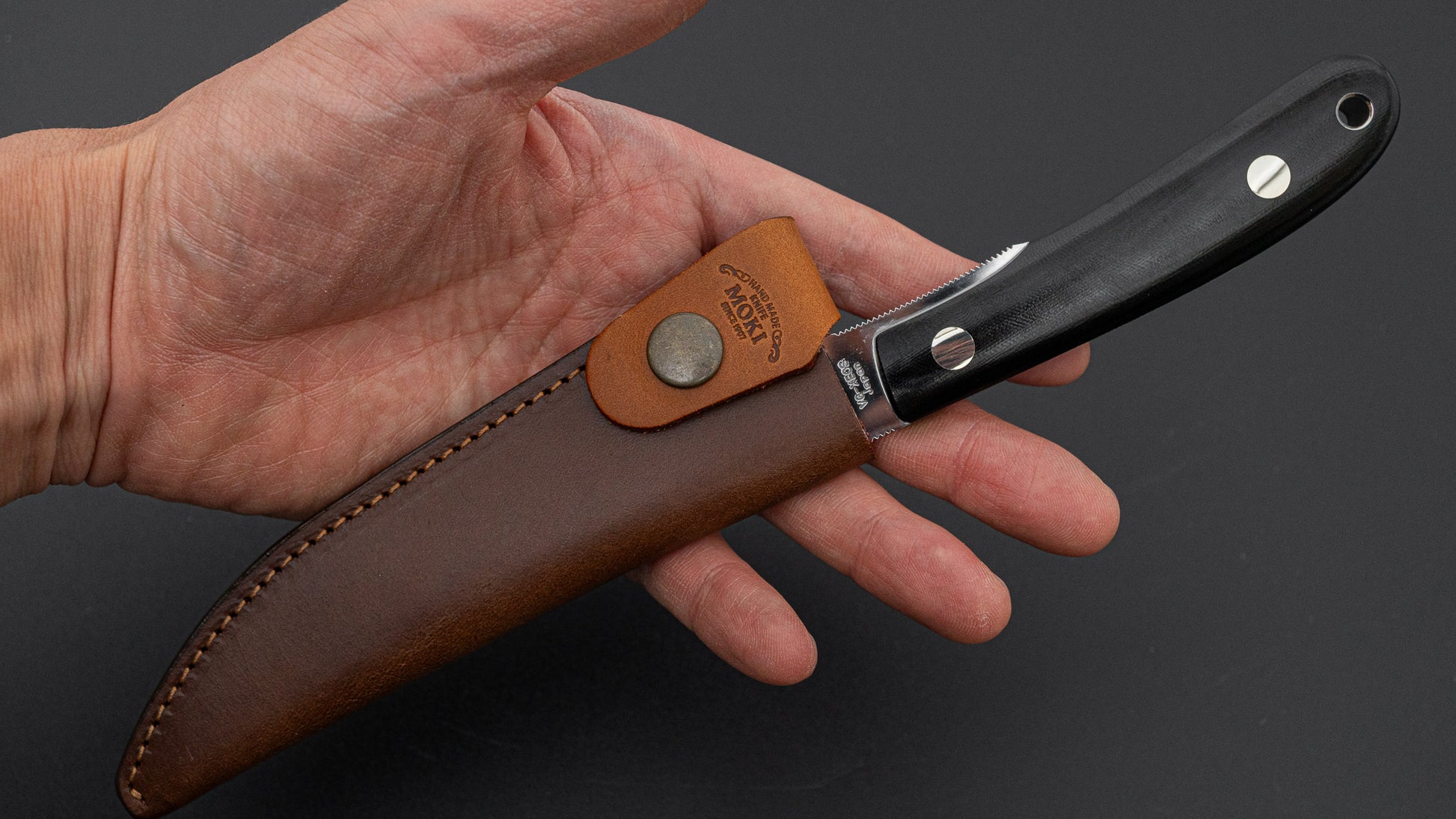 MOKI Banff VG-XEOS Fixed Blade Linen Micarta Handle (Epi)