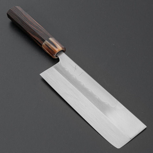 Hitohira Togashi White #1 Notaremon Mizu Honyaki Nakiri Taihei Makassar Ebony Handle (#105/ Saya)