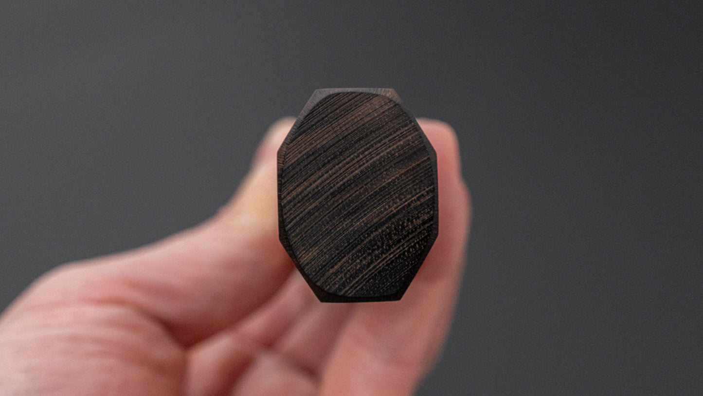 Hitohira Togashi White #1 Notaremon Mizu Honyaki Nakiri Taihei Makassar Ebony Handle (#105/ Saya)