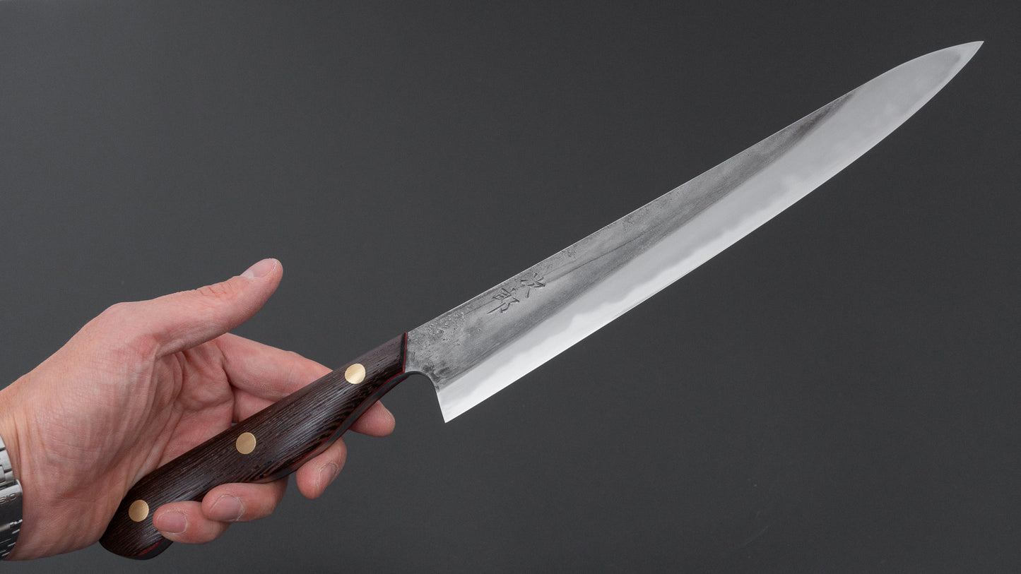 Jiro Tsuchime Yo Sujihiki 240mm Tagayasan Handle (#831)