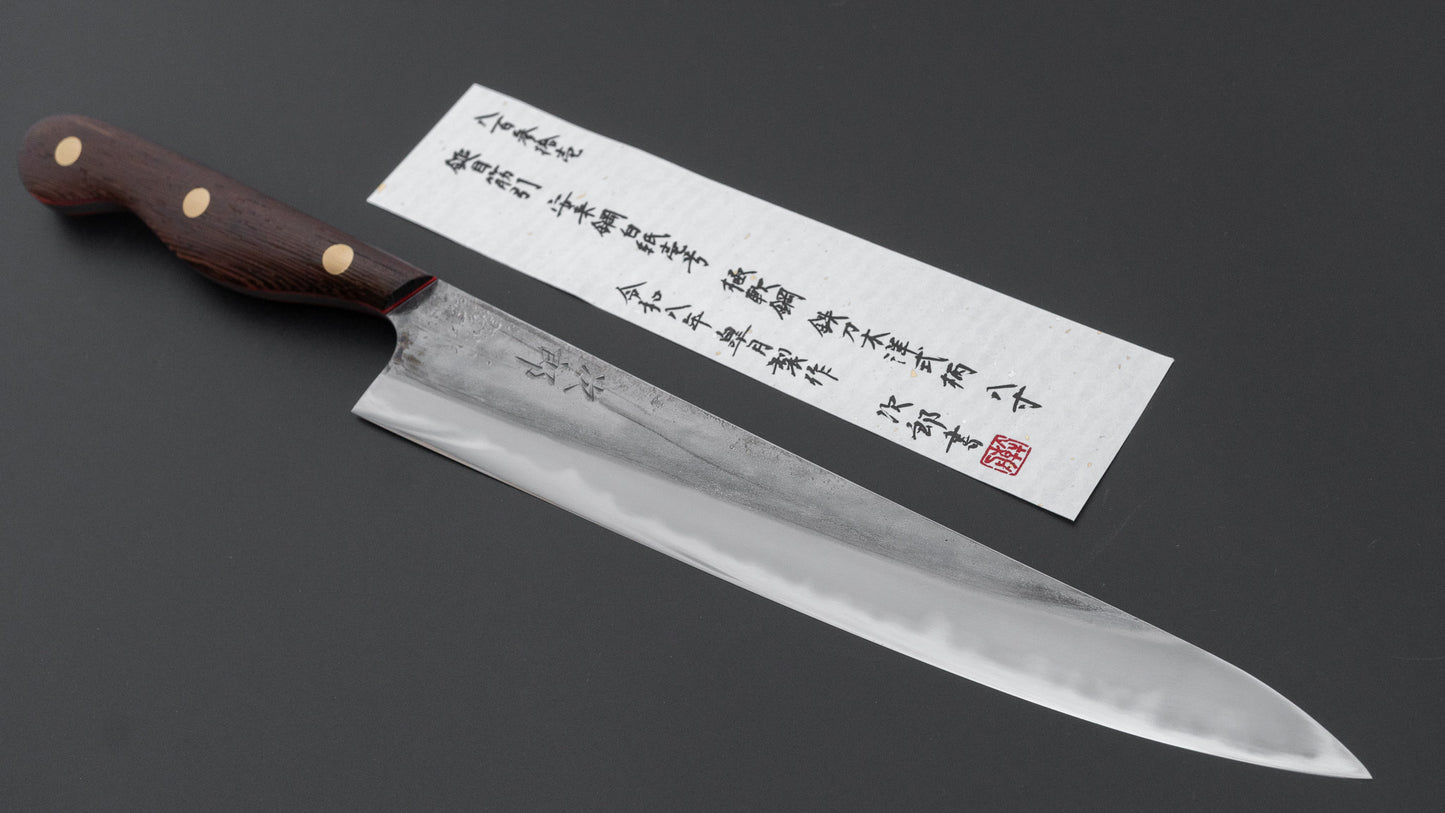 Jiro Tsuchime Yo Sujihiki 240mm Tagayasan Handle (#831)