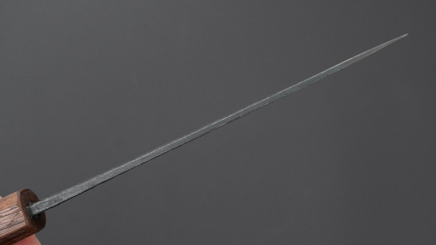 宗石工房 青2 槌目 黒打 ペティナイフ 135mm ウォールナット柄