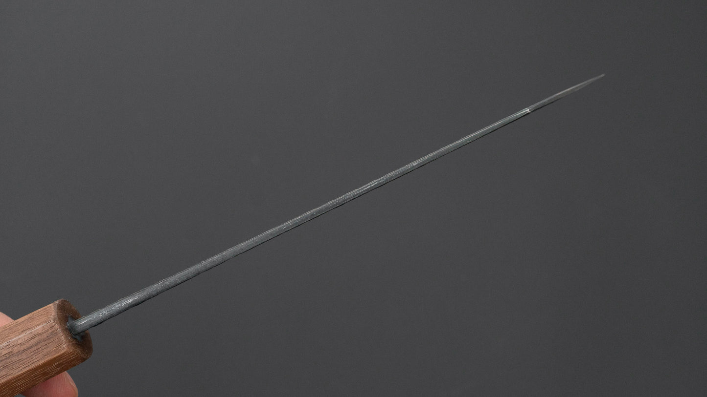 宗石工房 青2 槌目 黒打 文化 165mm ウォールナット柄