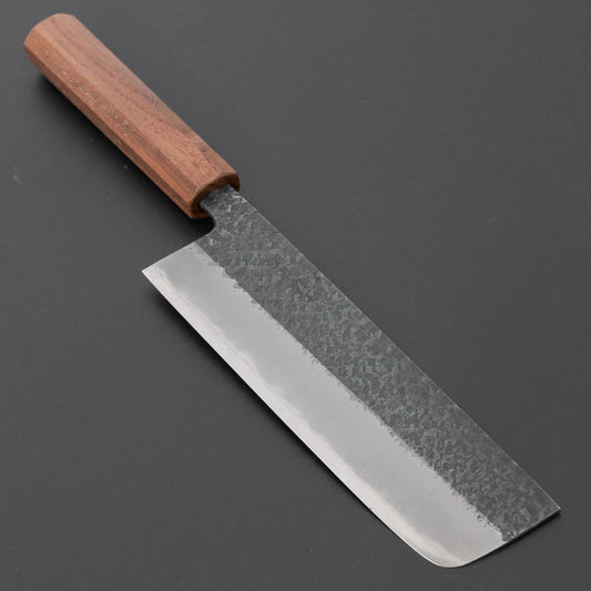 Muneishi Blue #2 Tsuchime Nakiri 165mm Walnut Handle