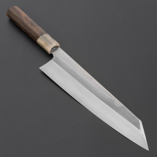 Hitohira Togashi White #1 Notaremon Mizu Honyaki Kiritsuke Gyuto 240mm Ziricote Handle (#160/ Saya)