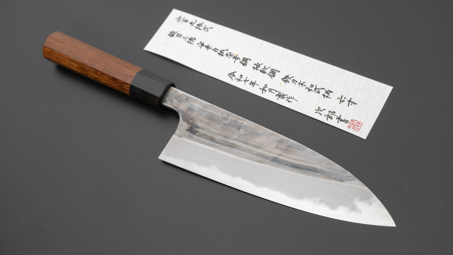 Jiro Tsuchime Wa Santoku 180mm Taihei Tagayasan Handle (#692)