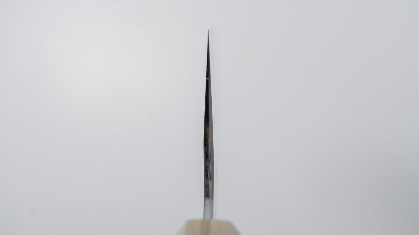 ひとひら 富樫 青一鋼 湾れ紋 水本焼 牛刀 240mm 暹羅柿柄 (#168)