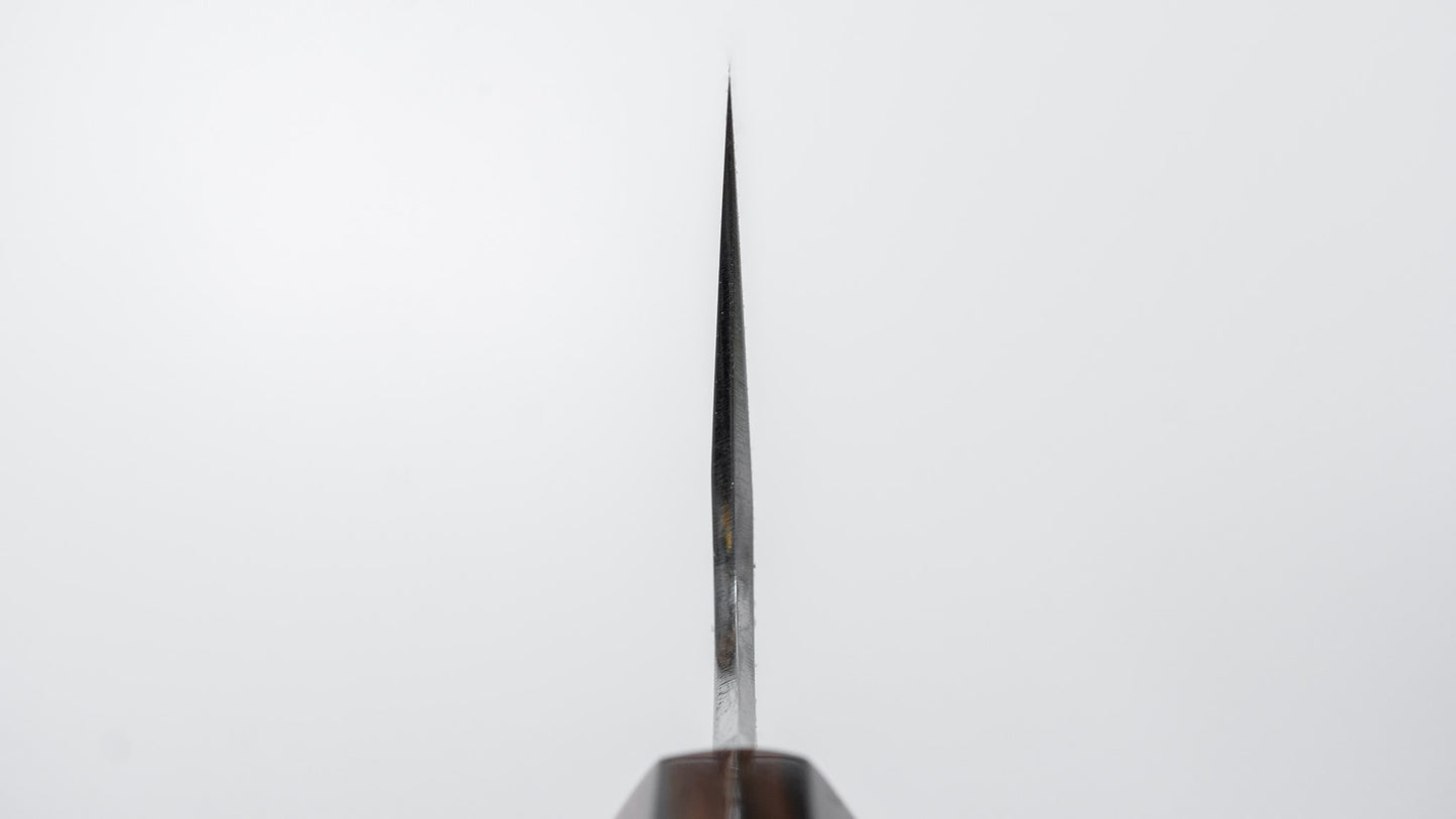 ひとひら 富樫 青一鋼 湾れ紋 水本焼 牛刀 240mm 太平黒檀柄 (#169)