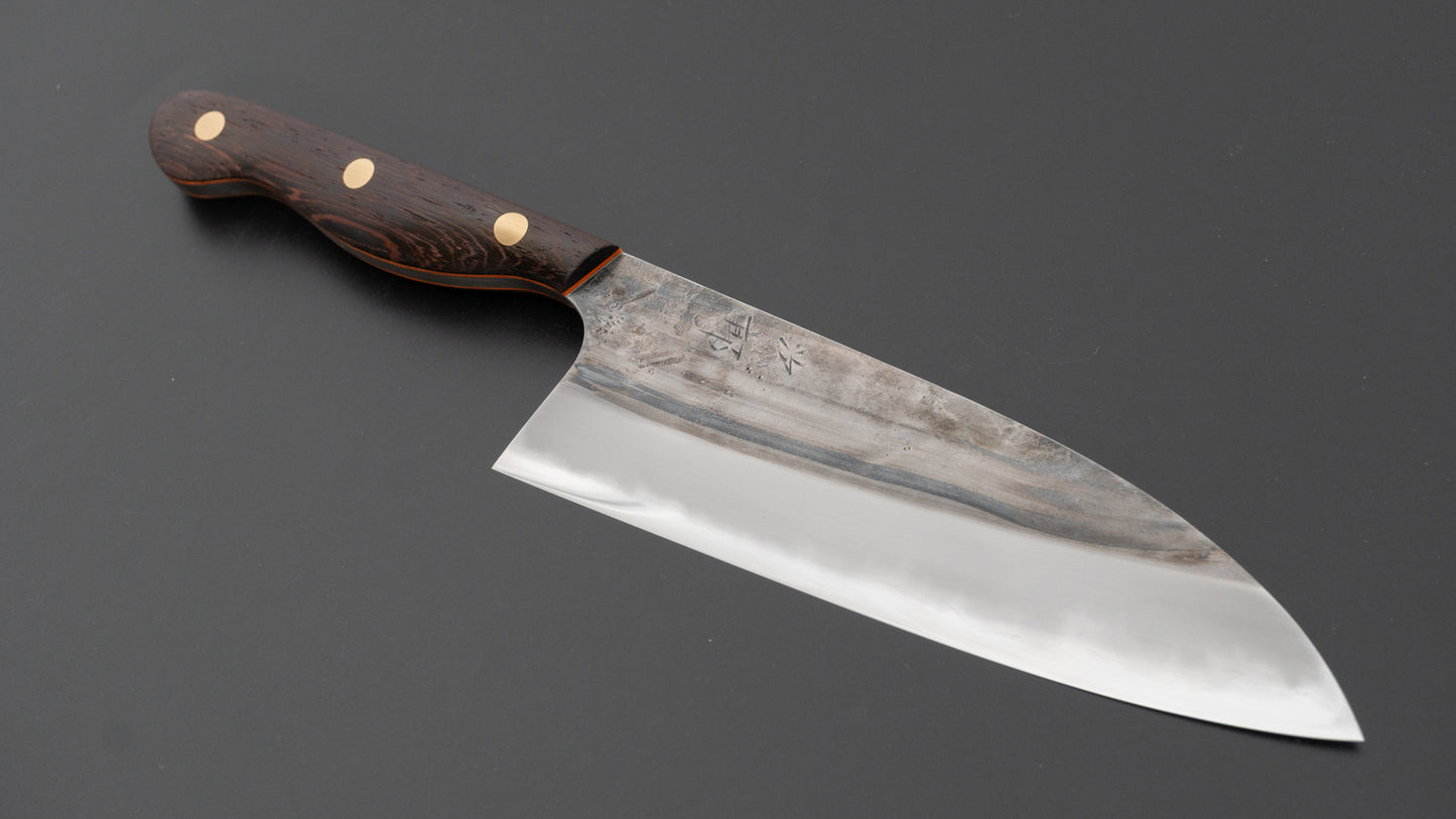 Jiro Tsuchime Yo Santoku 180mm Tagayasan Handle (#698)