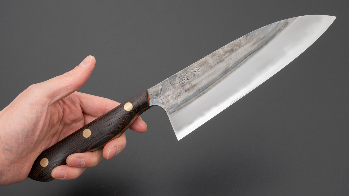 Jiro Tsuchime Yo Santoku 180mm Tagayasan Handle (#698)