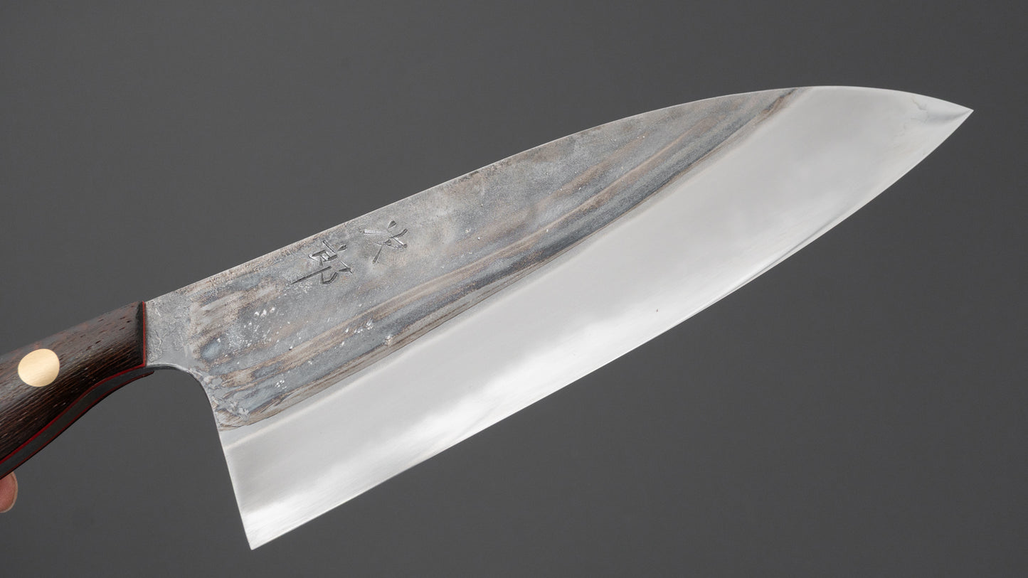 Jiro Tsuchime Yo Santoku 180mm Tagayasan Handle (#699)
