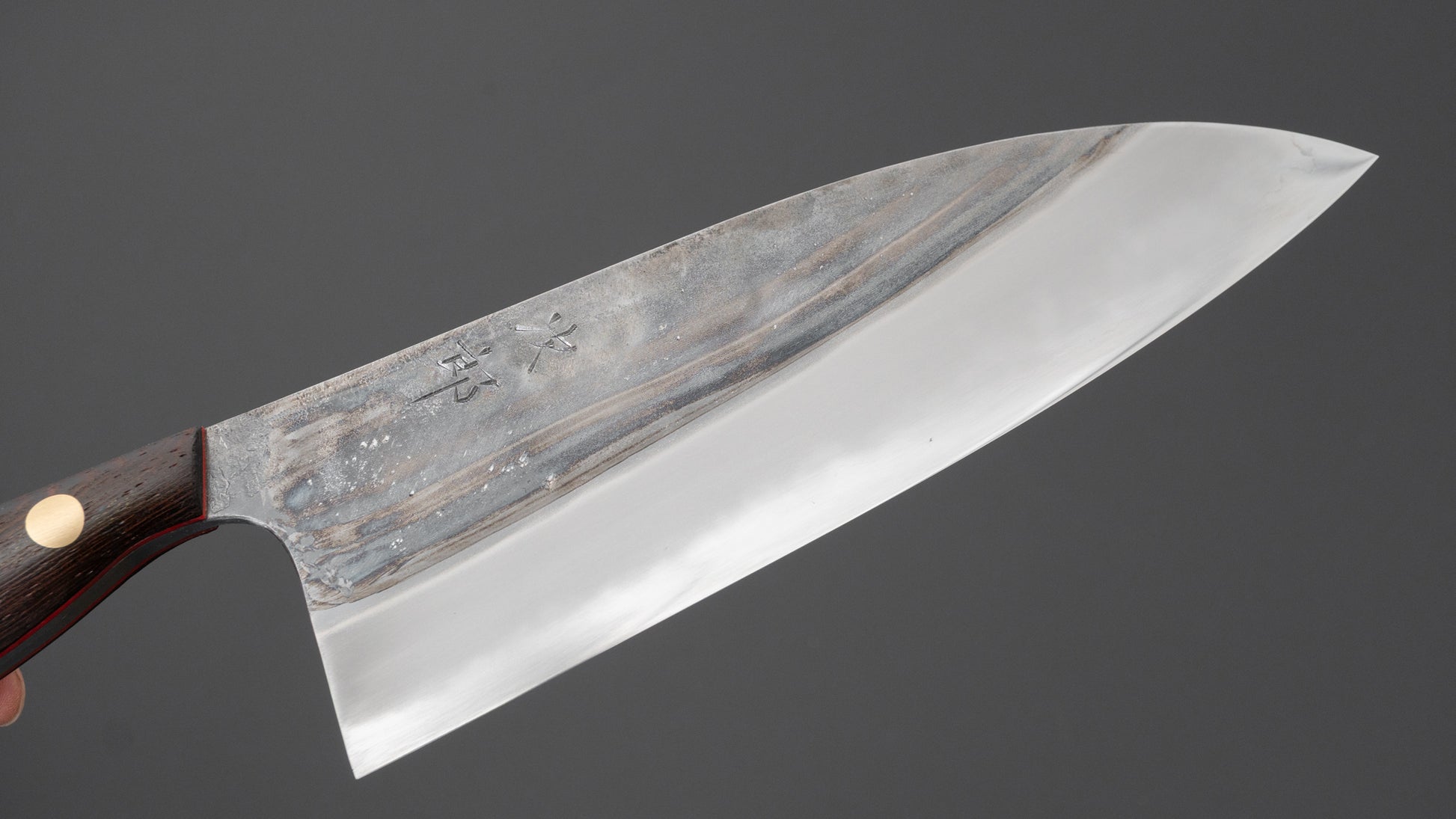 Jiro Tsuchime Yo Santoku 180mm Tagayasan Handle (#699)