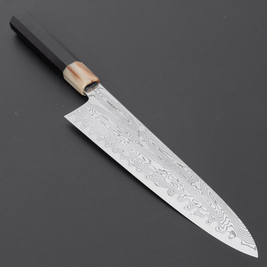 Hitohira Nakagawa Rou SG STRIX Damascus Gyuto 240mm Ebony Handle