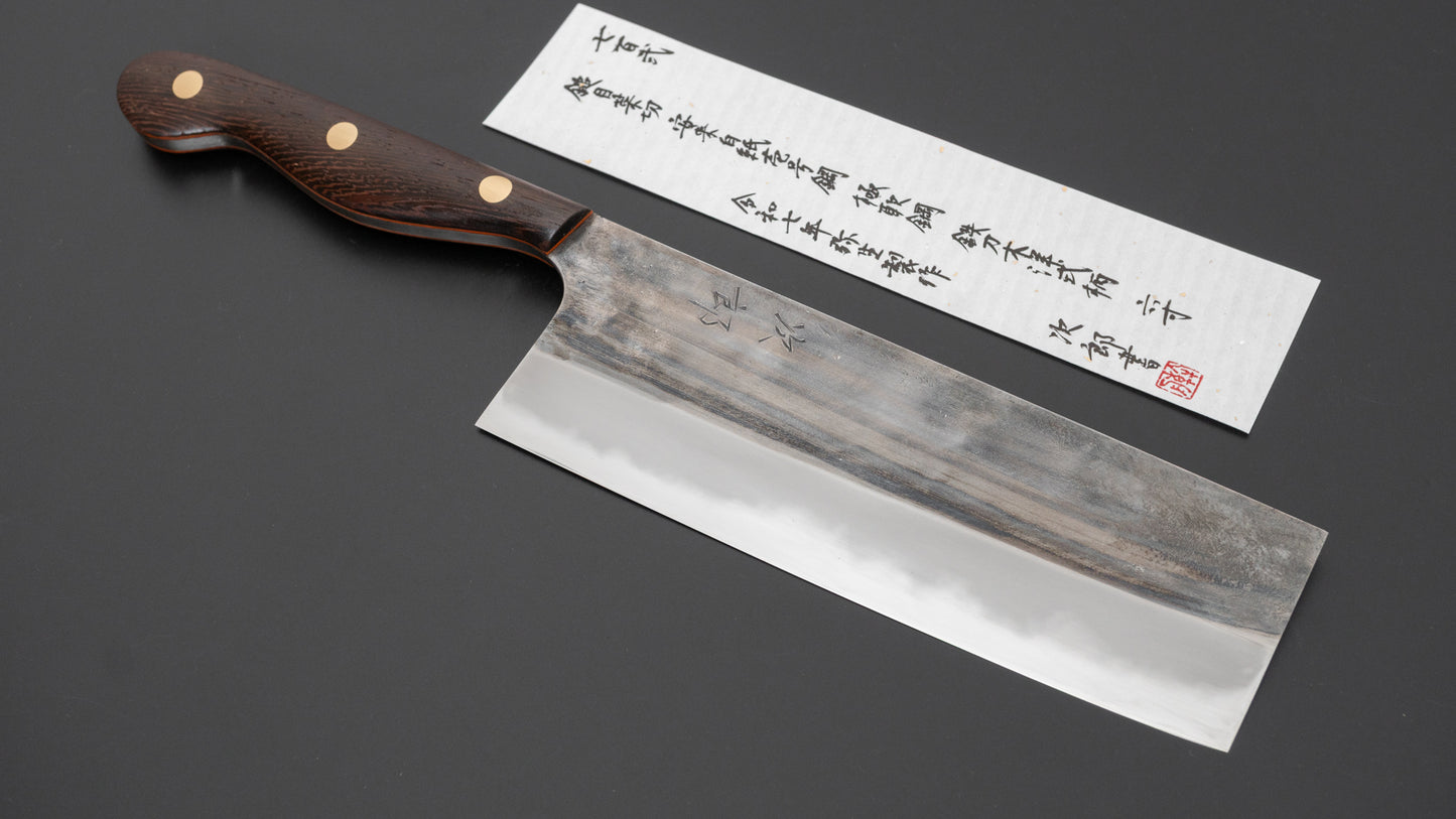 Jiro Tsuchime Yo Nakiri 180mm Tagayasan Handle (#702)