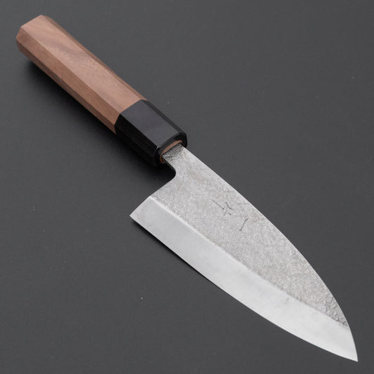 Hitohira VG10 Tsuchime Deba 120mm Walnut Handle
