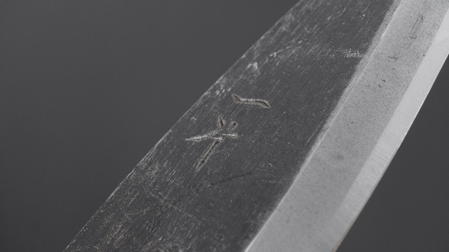 ひとひら 白二 黒打 出刃 90mm 朴柄