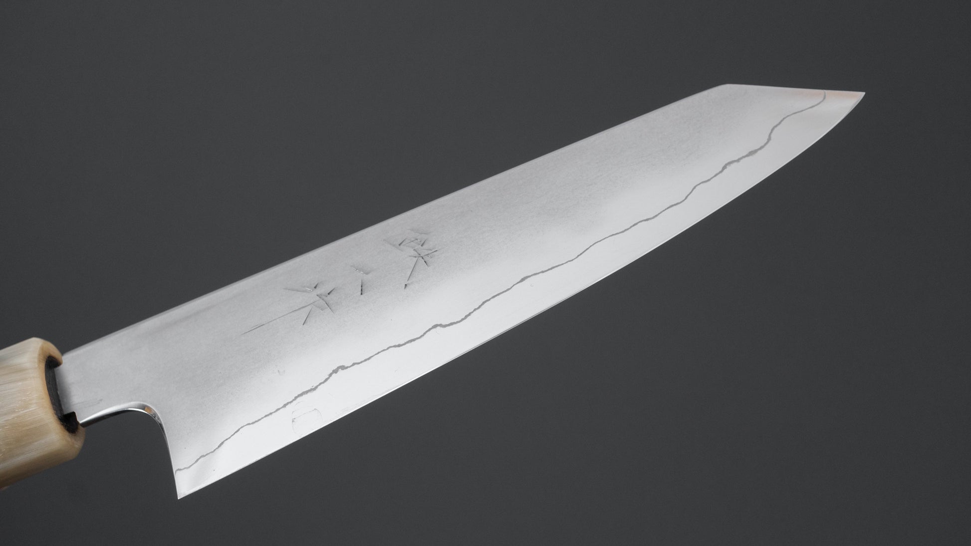 Tetsujin Silver #3 Kasumi Kiritsuke Petty 135mm Taihei Makassar Ebony Handle