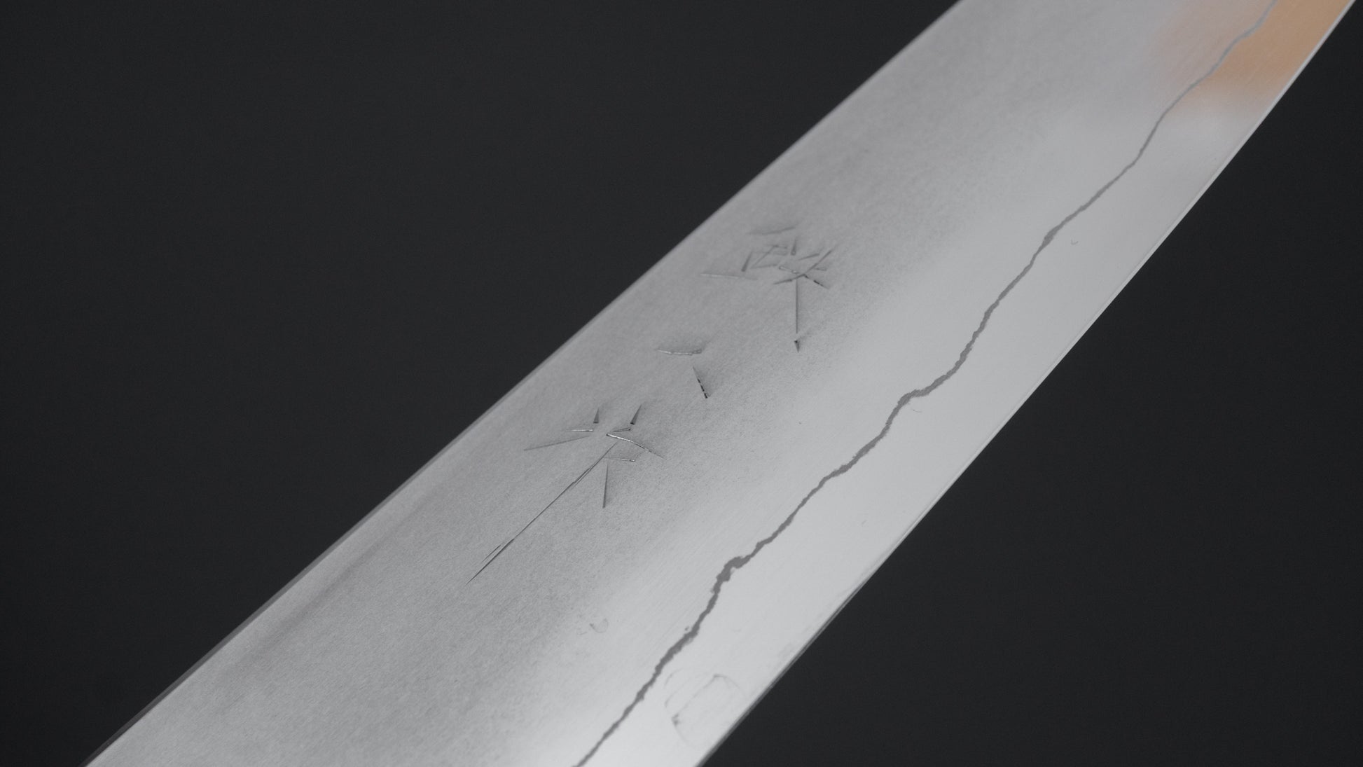 Tetsujin Silver #3 Kasumi Kiritsuke Petty 135mm Taihei Makassar Ebony Handle