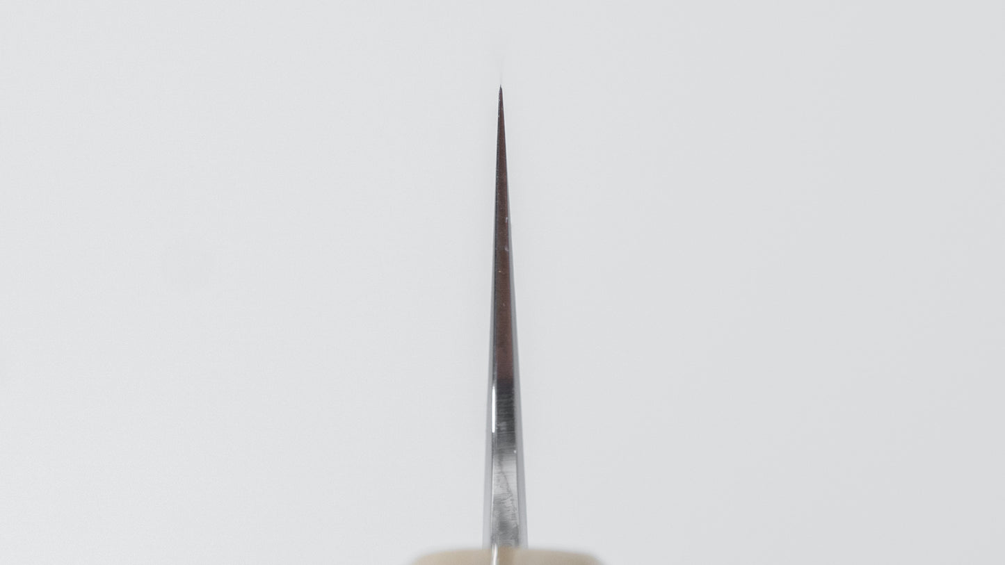 Tetsujin Silver #3 Kasumi Kiritsuke Petty 135mm Taihei Makassar Ebony Handle