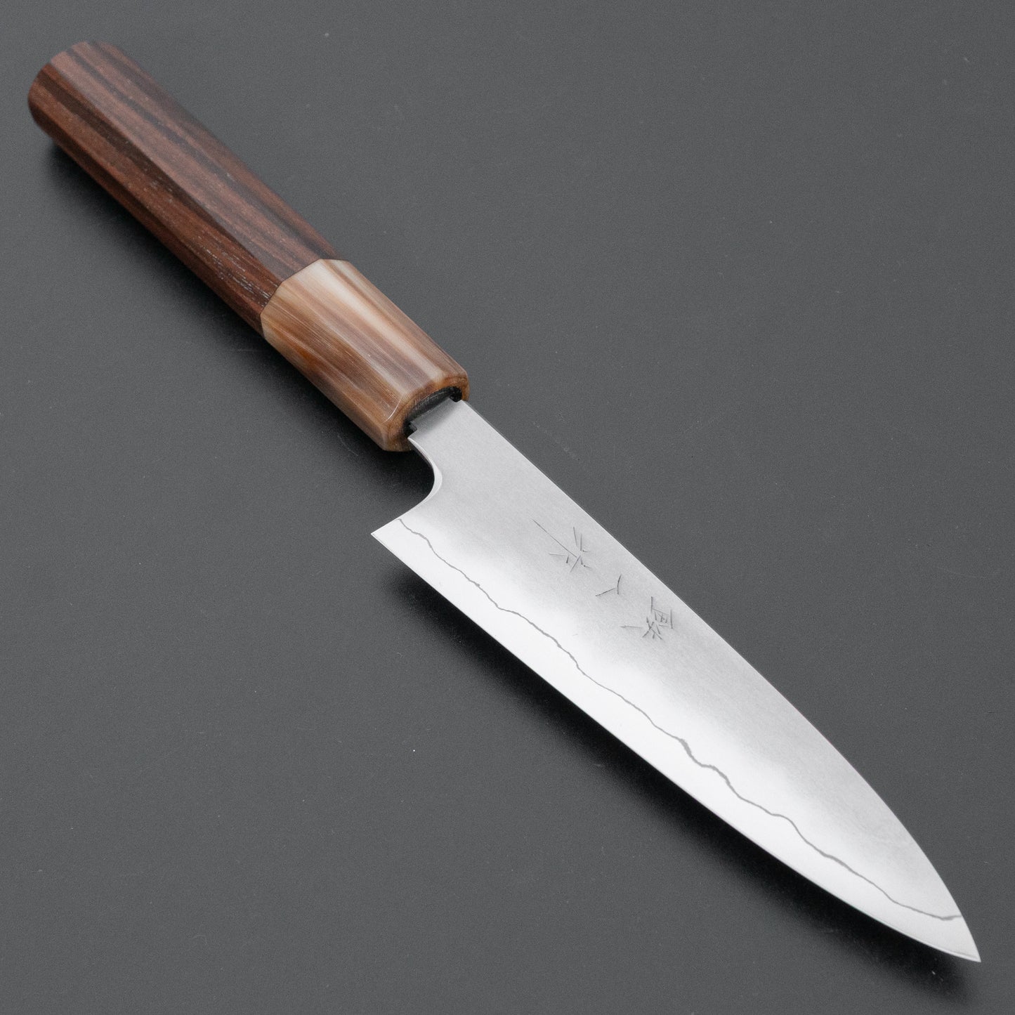 Tetsujin Silver #3 Kasumi Petty 135mm Taihei Makassar Ebony Handle