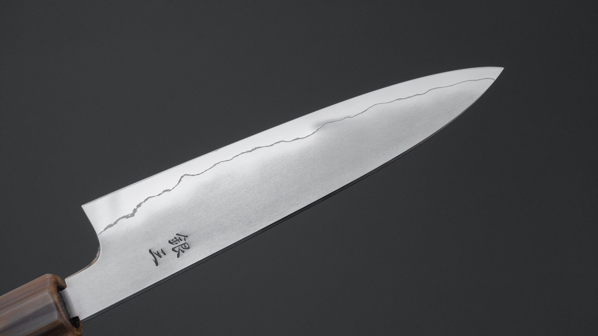 Tetsujin Silver #3 Kasumi Petty 135mm Taihei Makassar Ebony Handle