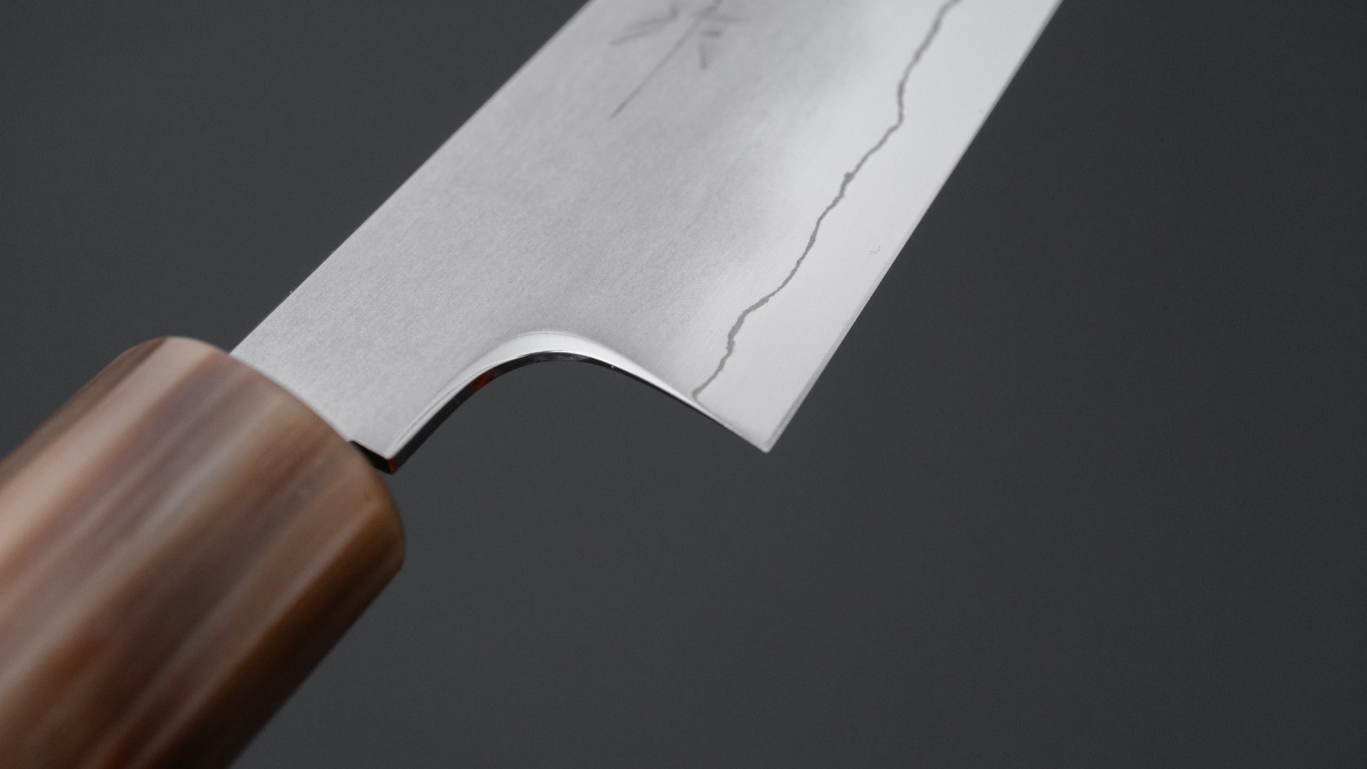 Tetsujin Silver #3 Kasumi Petty 135mm Taihei Makassar Ebony Handle